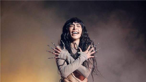 Sängerin Loreen nach ihrem Sieg mit dem Song „Tattoo“.