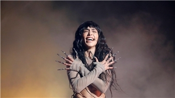 Sängerin Loreen nach ihrem Sieg mit dem Song „Tattoo“.