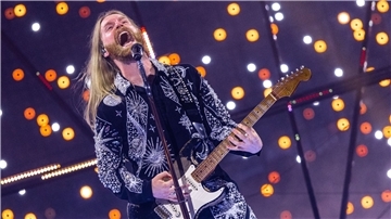 Sam Ryder bei der ersten Generalprobe für das Finale des Eurovision Song Contest (ESC) 2022.
