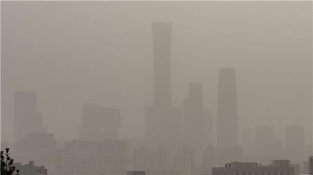 Sandsturm in Peking.