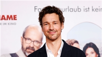Schauspieler Florian David Fitz beid er Premiere des Kinofilms „Der Nachname“  in Köln.