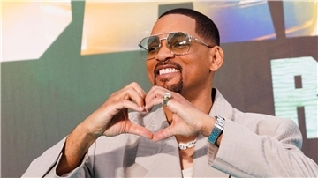 Schauspieler Will Smith bei der Europapremiere des Films „Bad Boys: Ride or Die“ in Berlin.