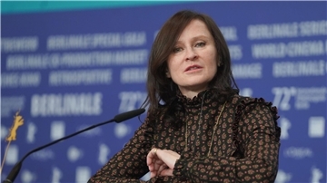 Schauspielerin Sophie Rois auf der Berlinale.
