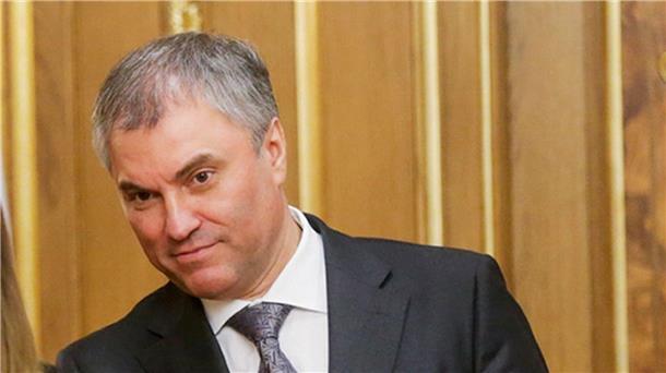 Russischer Parlamentschef droht Deutschland mit Enteignungen Schiebt unter anderem Deutschland die Schuld für den Kriegsausbruch zu: Wjatscheslaw Wolodin.