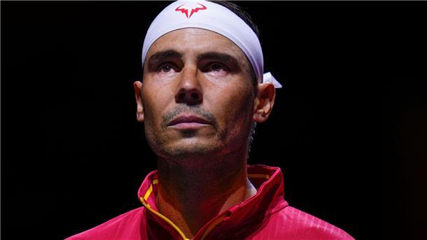 Schon vor der letzten Partie seiner Karriere zeigte Rafael Nadal Emotionen.