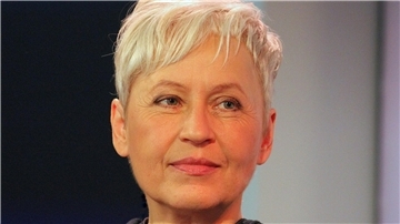 Schriftstellerin Ulrike Draesner auf der Frankfurter Buchmesse 2018.