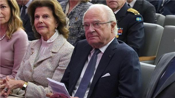 Schwedischer König Carl Gustaf wird operiert Schwedens König Carl XVI. Gustaf und Königin Silvia 2022 in Amman.