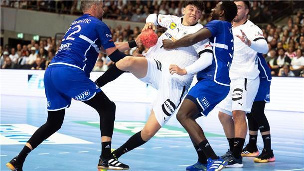 Sein olympischer Moment: Marko Grgic (M.) im Viertelfinale gegen Frankreich.