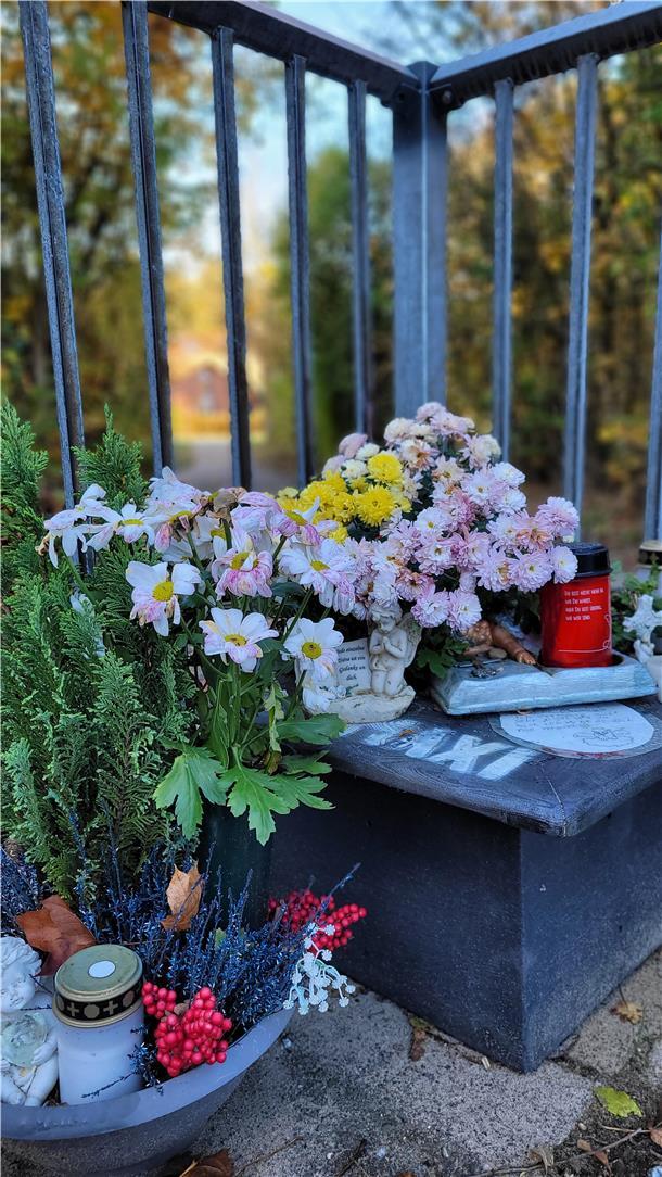 Seit dem tragischen Unglück erinnern Blumen an der Nordholzer Schulbushaltestelle an den verstorbenen Jungen.