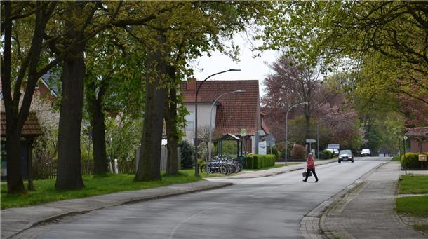 Die Dorfstraße in Hesedorf
