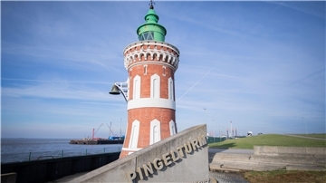 Seit über 100 Jahren steht der Pingelturm mit seiner Backsteinfassade am Lohmanndeich. Etwas fehlte ihm.