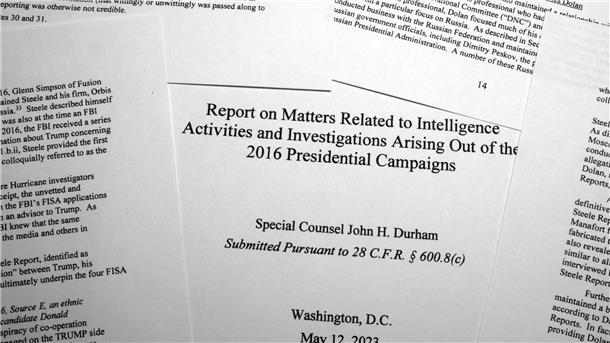 Trumps Sonderermittler beanstandet Russland-Untersuchungen Seiten aus dem Abschlussbericht von Sonderermittler John Durham.