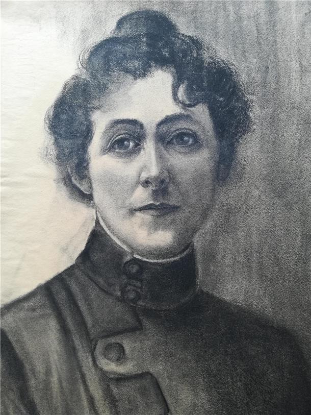 Selbstporträt von Emy Rogge