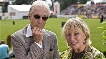 Shirley Ann Watts mit ihrem Ehemann Charlie Watts 2010 bei einer Pferde-Auktion in Polen.
