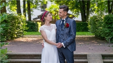 Frisch verheiratetes Ehepaar