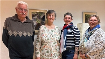 Sie sind der neue Vorstand der Hospizhilfe (von links): :Wilfried Scherer, Kerstin Borowsky, Kirsten Malle (1. Vorstizende) und Heike Prietzel (2. Vorsitzende)