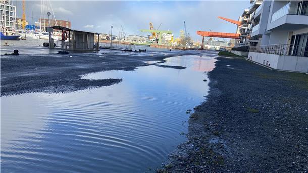 Blick auf den Neuen Hafen