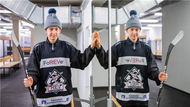 Simon Leuschner aus der U15 des REV Bremerhaven hat große Ziele.