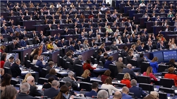 Sitzung des Europäischen Parlaments in Straßburg.