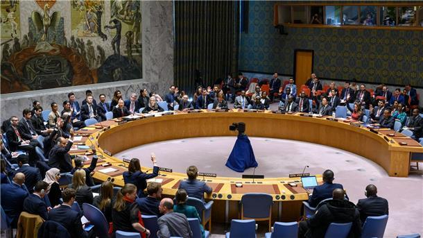Waffenstillstands-Resolution zu Gaza gescheitert Sitzung des Sicherheitsrates im UN-Hauptquartier in New York.