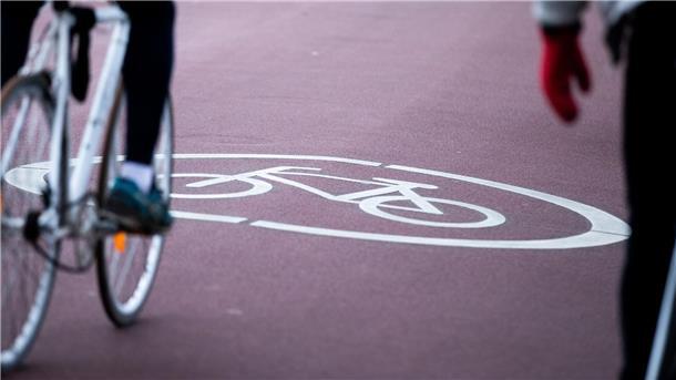 So kann eine Fahrradstraße aussehen: Der Ortsrat Langen diskutiert in Kürze über eine neue mögliche Route. Foto Vennenbernd/dpa