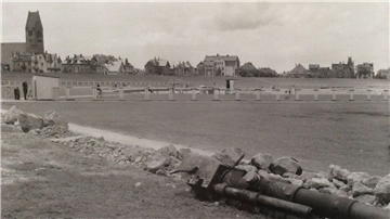 So sah Cuxhaven um 1947/47 aus: Die militärischen Anlagen mussten entfestigt und die Geschütze zerstört werden.