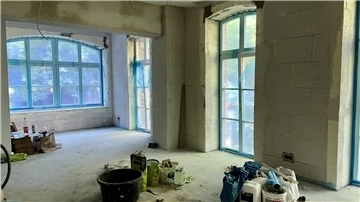 Baustelle im Geburtshaus