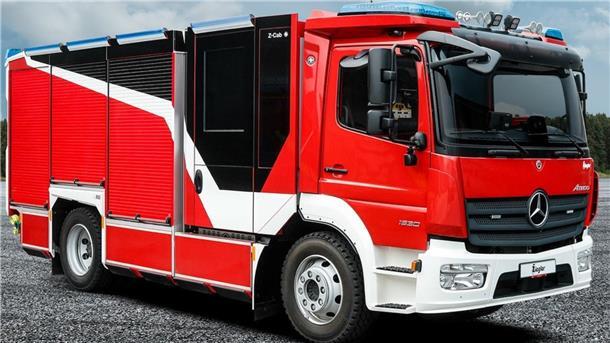 Ein neuer Wagen für die Feuerwehr So schmuck wie auf diesem Werbefoto der Firma Ziegler soll das neue Löschgruppenfahrzeug Uthledes aussehen.