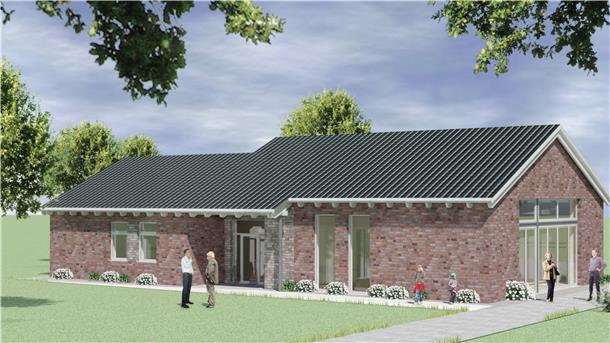So sieht das geplante Gemeindehaus der Kirchengemeinde Wilstedt/Tarmstedt aus. Der Neubau soll in Wilstedt neben dem Friedhof entstehen.