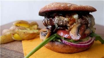 So sieht er aus, der wahrscheinlich beste Burger der Welt.