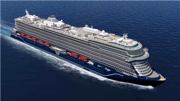 So soll das achte Schiff von Tui Cruises aussehen, das zum Jahreswechsel 2024/25 kommt. Name: noch nicht bekannt. Gut möglich, dass er nicht «Mein Schiff 8» lauten wird.