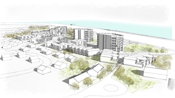 So soll das Nordsee-Resort Burhave der Firma Helma Ferienimmobilien aussehen. Der erste Bauabschnitt soll 2023 fertig sein.