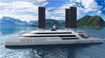 Die Grafik zeigt das Aussehen der neuen Yacht. 