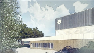 So soll die neue Sporthalle in Bexhövede einmal aussehen.