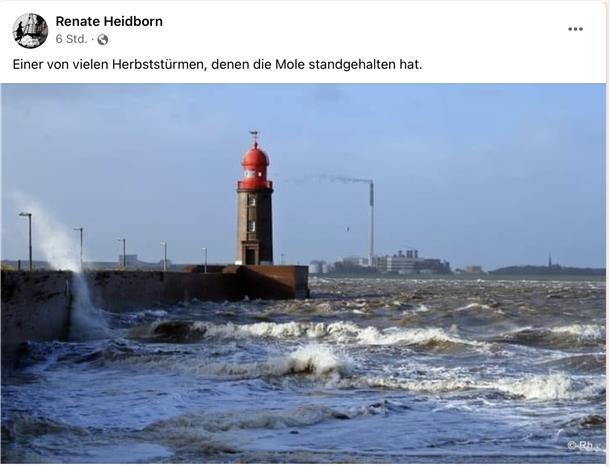 So vielen Stürmen haben Mole und Leuchtturm standgehalten.