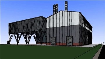 So wird das umstrittene Holzheizkraftwerk in Cuxhaven einmal aussehen. 2022 soll es an den Start gehen.