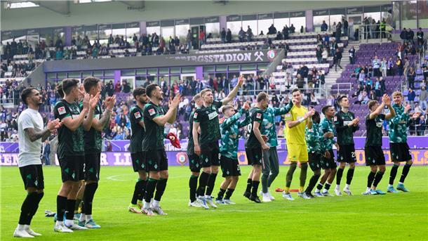 So wollen die Spieler des SV Werder Bremen am Sonntag gerne wieder jubeln.