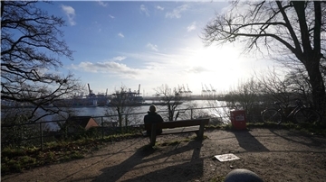Sonnenschein in Hamburg.
