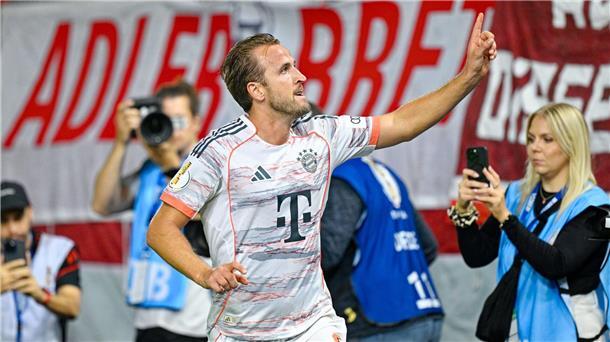 Rumpel-Bayern geben Rätsel auf - Aber „Ruhe bewahrt“ Sorgte für die späte Bayern-Erlösung: Star-Stürmer Harry Kane.