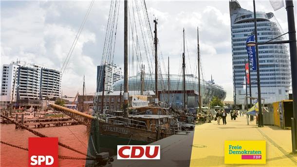 SPD, CDU und FDP wollen Bremerhaven weiterhin in die Zukunft führen - und dieses Mal die Alltagssorgen der Bürger noch stärker in den Mittelpunkt rücken. 