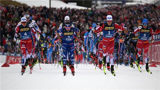 Moch bei Norwegens Langlauf-Party auf Rang zehn Startschuss für den Skiathlon, der vor vollen Rängen stattfand.