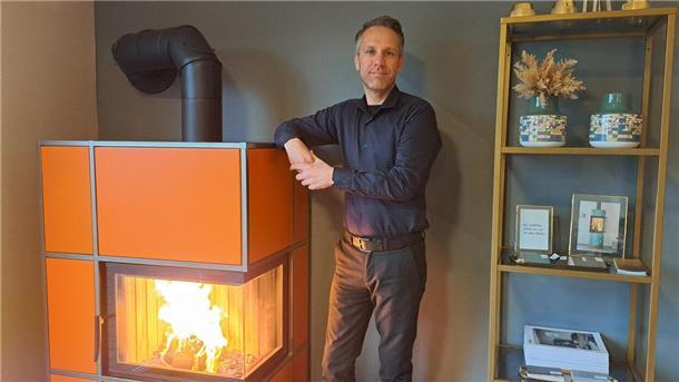 Stefan Wesenberg in seinem Geschäft Heizwerk in Hagen.
