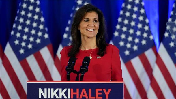 Trump schließt einstige Konkurrentin als Vizekandidatin aus Stellte sich nach ihrem Ausstieg aus dem Rennen um die Präsidentschaftskandidatur nicht hinter Trump: Nikki Haley.