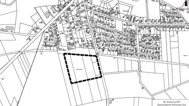 Südlich des Heeslinger Bahnhofs an der Straße nach Wiersdorf soll das Gewerbegebiet Heeslingen-Süd entstehen.