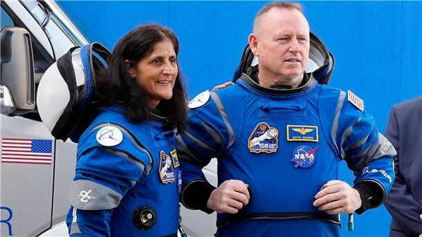 Astronauten vor Rückkehr: „Politik keine Rolle gespielt“ Suni Williams und Barry Wilmore waren Anfang Juni 2024 zum Außenposten der Menschheit geflogen.
