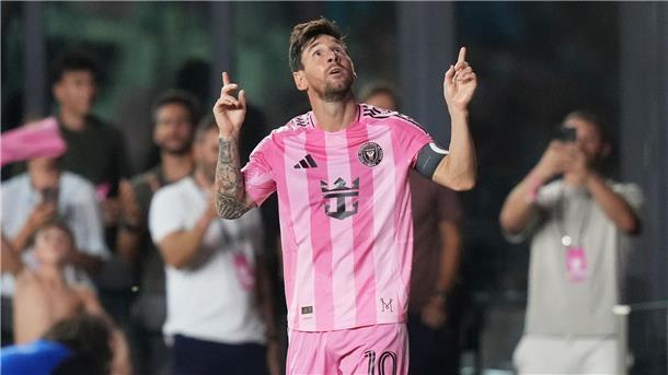 Comeback gelungen: Messi als Matchwinner Superstar Lionel Messi jubelt über seinen Treffer gegen LA Galaxy.
