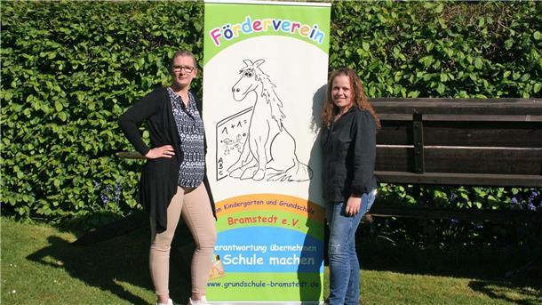 Neuer Fördervereinsvorstand startet durch Svenja Ahrens (rechts) und Wiebke Mehrtens sind das neue Führungsduo des Fördervereins Bramstedt.