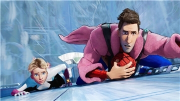 Szene aus dem Film „Spider-Man: Across the Spider-Verse“.