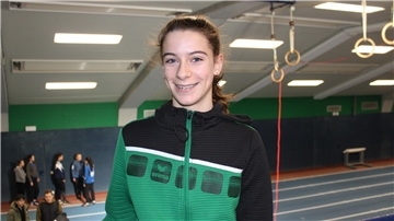Tamina Heller (TV Langen) holte bei den Landesmeisterschaften zwei Gold- und eine Silbermedaille.