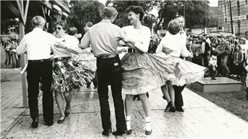 Tanz mit Leidenschaft im Jahr 1981: Die Vorführungen von Squaredancern und anderen Gruppen war einer der vielen Höhepunkte.